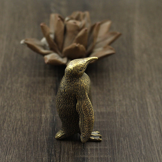 Ornamentos de Pingüino en Latón Macizo Grande - Image 13