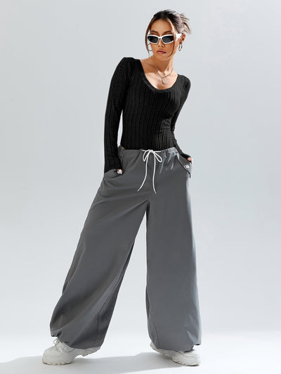 Jumpsuit Elegante de Cuello en V Profundo con Control de Cintura para Mujer - Image 12