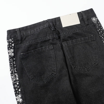 Jeans Hip Hop Vintage Desgastados con Detalles Floral - Image 16