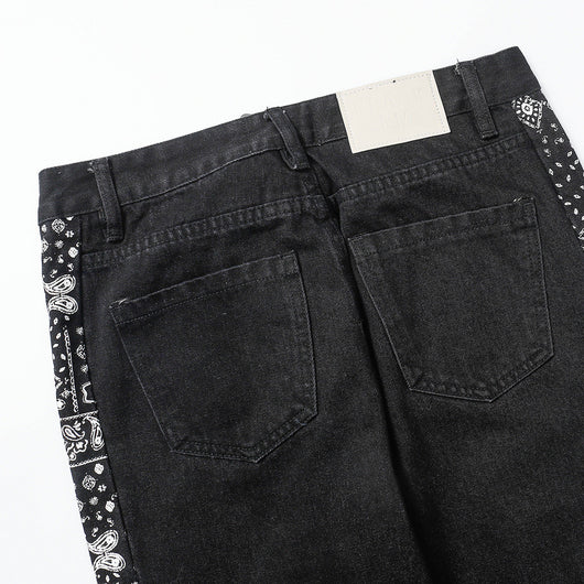 Jeans Hip Hop Vintage Desgastados con Detalles Floral - Image 16