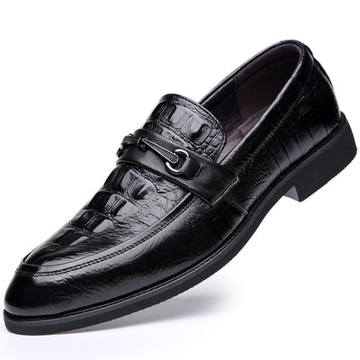 Zapatos de Cuero Cowhide Estilo Coreano Talla 36 - Punta Aguda Transpirables para Hombre - Image 7