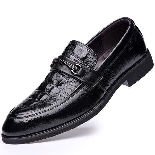 Zapatos de Cuero Cowhide Estilo Coreano Talla 36 - Punta Aguda Transpirables para Hombre - Image 7