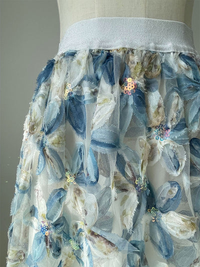 Falda de Tul con Lentejuelas Floral 3D - Diseño de Hada Brillante - Image 8