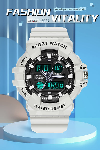 Reloj Deportivo Digital Dual Display Pantalla Grande Luminoso Resistente al Agua Unisex - Image 41