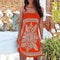 Vestido Estampado sin Mangas Tipo Bandeau
