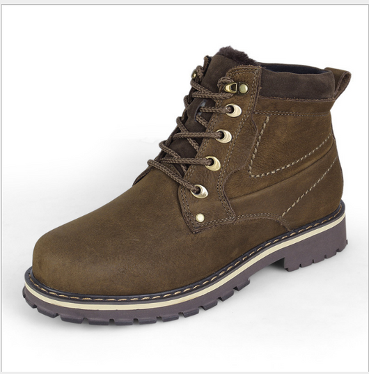 Botas Martin de Cuero para Hombre Talla Grande - Caña Alta con Forro Cálido - Image 4
