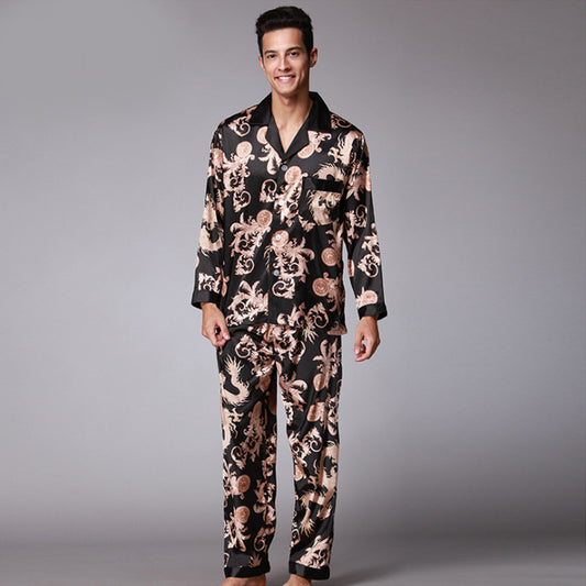 Pijama Largo para Hombre - Conjunto Cómodo de Pantalón y Manga Larga