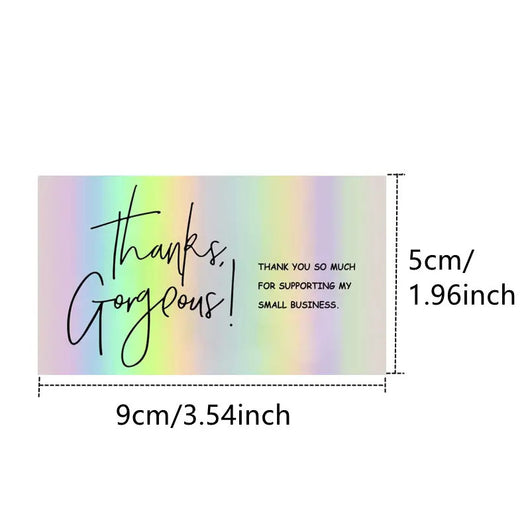 Pack 50 Tarjetas de Felicitación Holográficas Láser para Regalos - Image 9