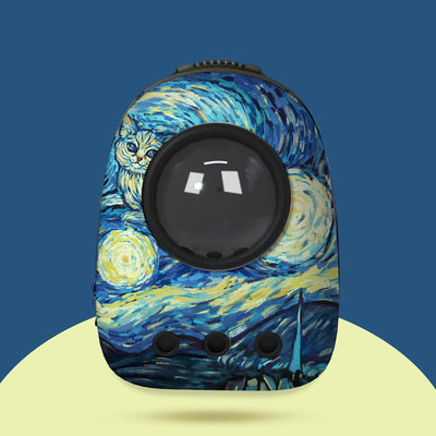 Mochila Transportadora de Gato Cápsula Espacial - Bolsa Escolar para Mascotas - Image 14
