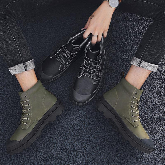Botas Martin de Trabajo Altas Antideslizantes - Estilo Trend - Image 12