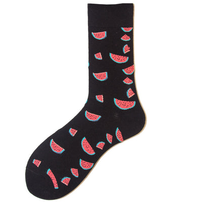 Calcetines de Algodón Estampado Frutas para Hombre y Mujer - Image 33