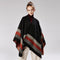 Poncho Cachemir de Marco Amplio con Abertura Frontal