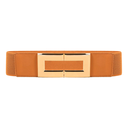 Cinturón Elástico Ancho para Mujer con Hebilla Cuadrada Metálica - Multicolor - Image 15