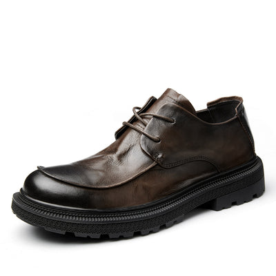 Zapatos Casuales de Cuero para Hombre - Estilo Retro Británico Transpirables - Image 3