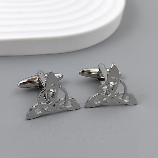 Gemelos de Traje Geométricos Triangulares Hueco para Hombre - Image 4