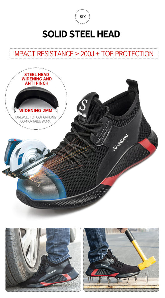 Zapatos de Seguridad Laboral con Puntera de Acero y Protección Antiperforación - Image 15