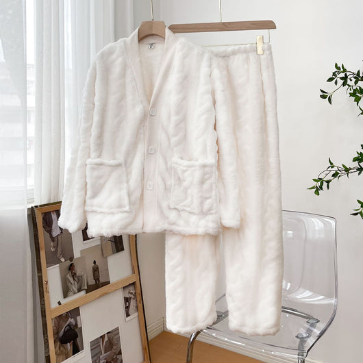 Pijama de Franela para Mujer - Conjunto Camisa y Pantalón - Image 2