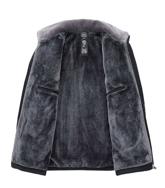 Chamarra Acolchada de Invierno para Hombre con Forro de Felpa - Image 10