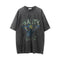 Camiseta Manga Corta con Estampado Calavera para Hombre