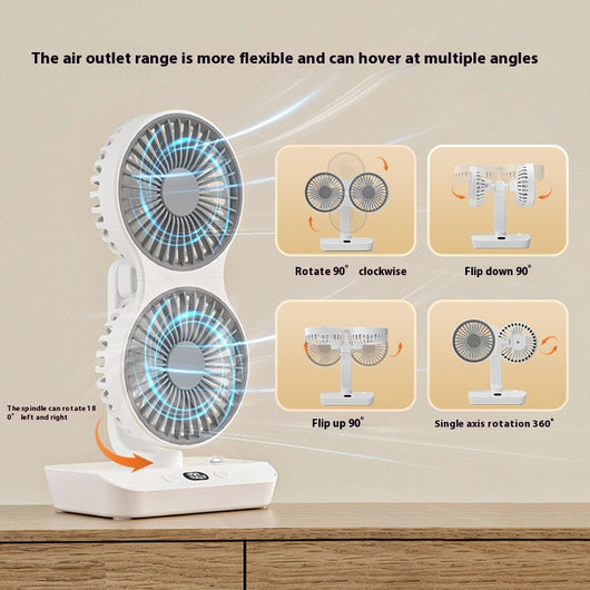Ventilador Dual de Alto Rendimiento Portátil - Image 4