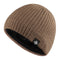Gorro de Lã Masculino com Etiqueta de Floco de Neve - Proteção Reforçada para o Exterior