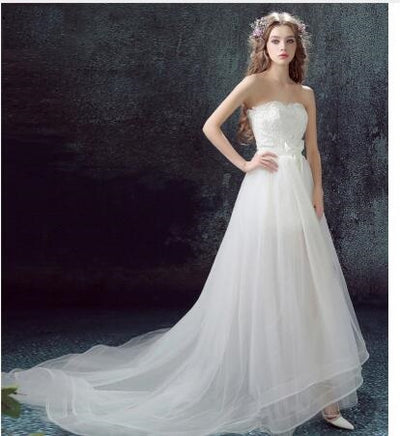 Vestido de Novia Sirena con Falda Desmontable y Encaje Tul - Image 8