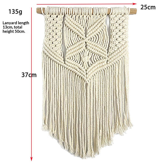 Tapiz Tejido a Mano con Borlas de Cuerda de Algodón - Image 9