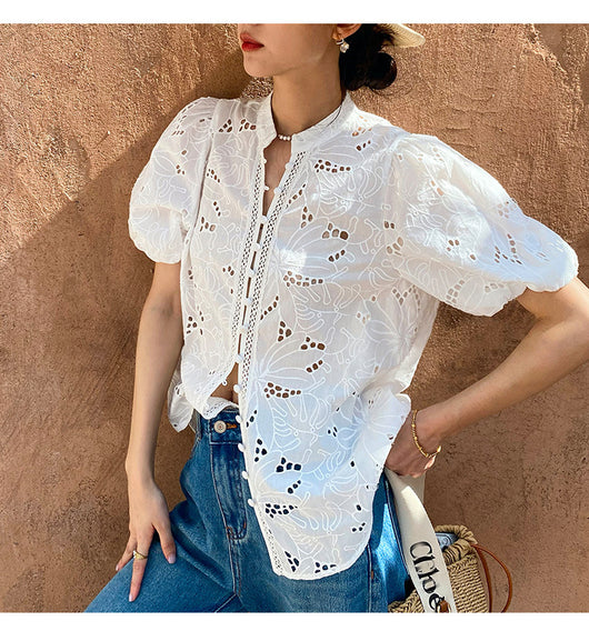 Blusa de Algodón con Bordados para Mujer - Image 26
