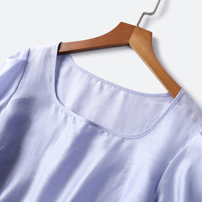 Blusa Elegante Cuello Cuadrado Manga Corta para Mujer - Image 4