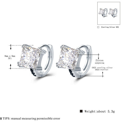 Aretes de Plata Esterlina con Circón - Image 2