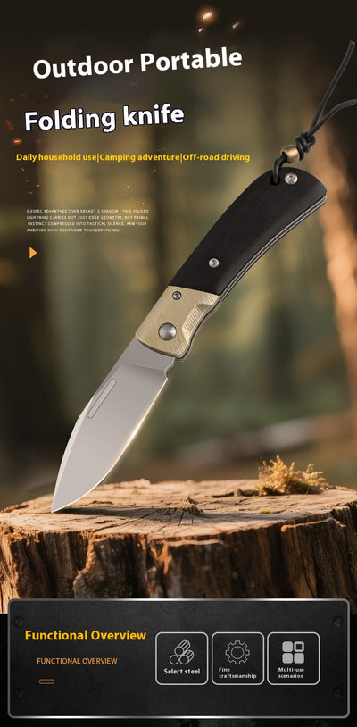 Cuchillo de Camping Multifuncional de Alta Dureza - Portátil y Resistente - Image 12