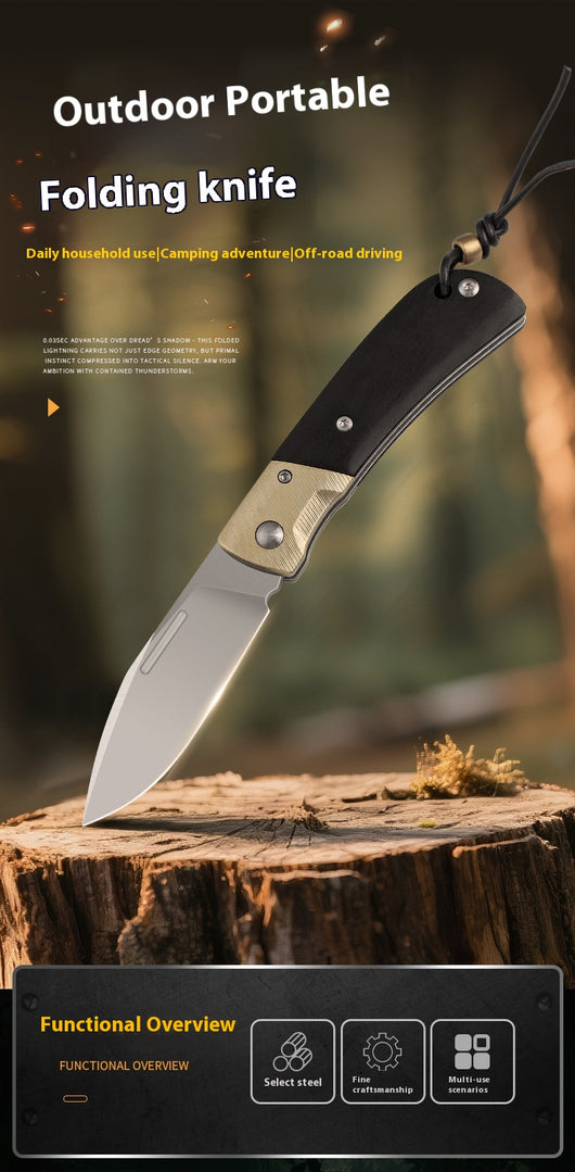 Cuchillo de Camping Multifuncional de Alta Dureza - Portátil y Resistente - Image 12