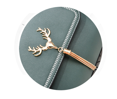 Bolso de Hombro con Cabeza de Venado y Borlas - Diseño Moderno para Mujer - Image 10