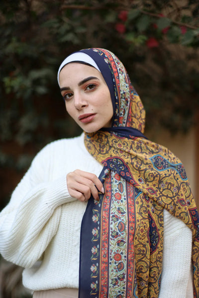Pañuelo Hijab de Satén Estampado - Image 33