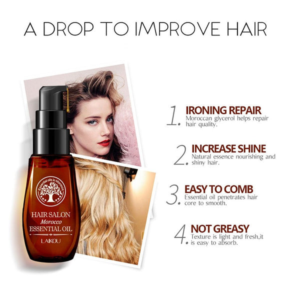 Aceite Esencial Marroquí para Cabello Suave y Sedoso