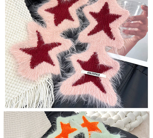 Bufanda Navideña de Mujer Tejida a Mano con Diseño de Muñeco de Nieve - Image 22