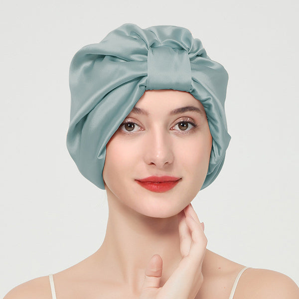 Gorro de Seda Mulberry 100% para Dormir - Doble Capa Protectora para Cabello y Piel