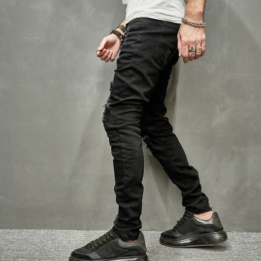 Jeans Skinny Elásticos para Hombre en Tono Claro - Image 10