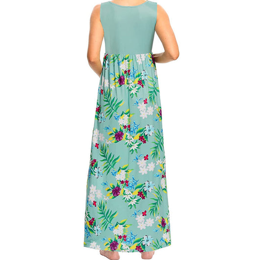Vestido de Maternidad con Estampado y Costura Clásica - Image 13