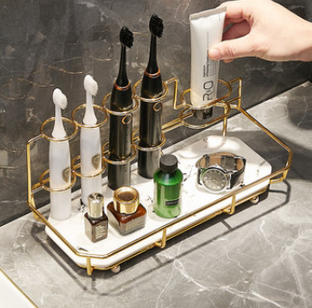 Organizador de Baño con Luz LED - Repisa Múltiple para Cepillo Eléctrico, Enjuague y Accesorios - Image 23