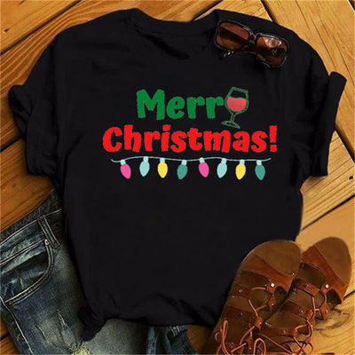 Playera de Pareja Navideña con Copas de Vino para Él y Ella - Image 10