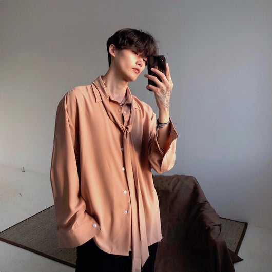 Camisa Suelta de Lino Blanco para Hombre - Diseño Minimalista - Image 10