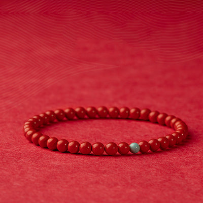 Pulsera de Canela Natural Roja Minimalista - Image 2