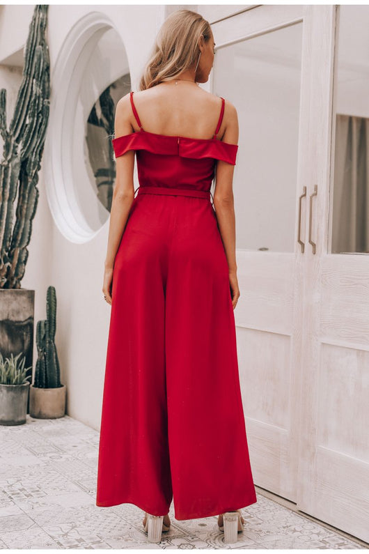 Jumpsuit Hombro Descubierto Sensual - Image 3
