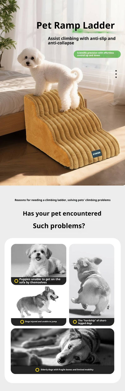Escaleras de Esponja para Mascotas - Removibles, Lavables y Antideslizantes - Image 15