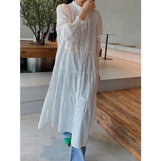 Vestido Casual Plisado Cuello Redondo para Mujer - Image 7