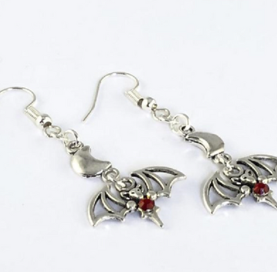 Aretes Vampiro Divertidos con Baño Electroplateado - Image 5