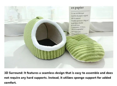 Cama Térmica 3D para Perros y Gatos - Nido Acogedor con Espuma Removible para Invierno - Image 21