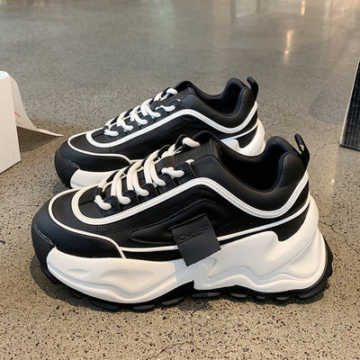 Zapatillas Deportivas Casual Blancas con Suela Gruesa para Mujer - Image 6
