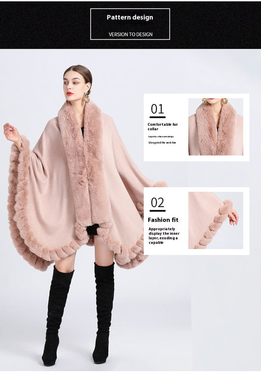 Cardigan Oversized con Cuello de Conejo - Abrigo Tejido Irregular Holgado - Image 11